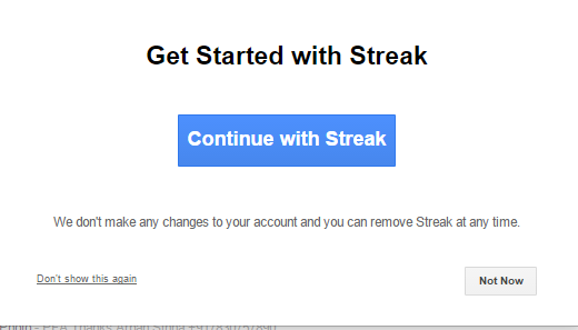 Streak Gmail