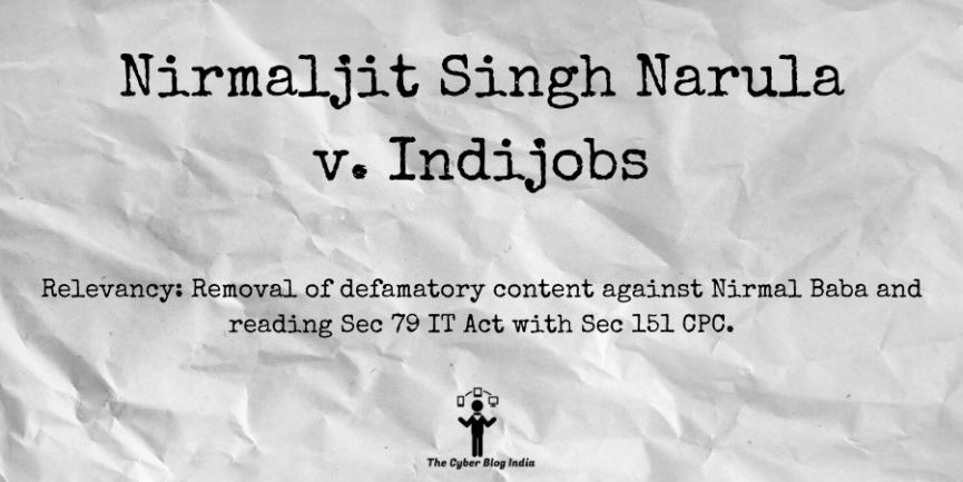 Nirmaljit Singh Narula v. Indijobs