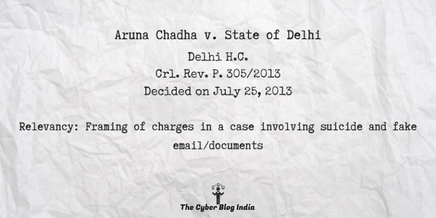 Aruna Chadha v. State of Delhi