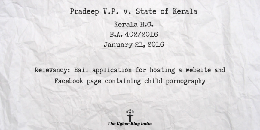 Pradeep V.P. v. State of Kerala