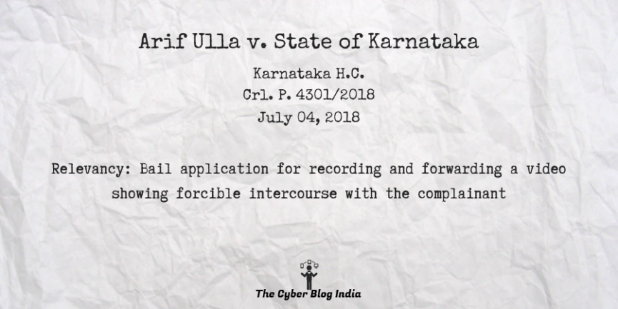 Arif Ulla v. State of Karnataka