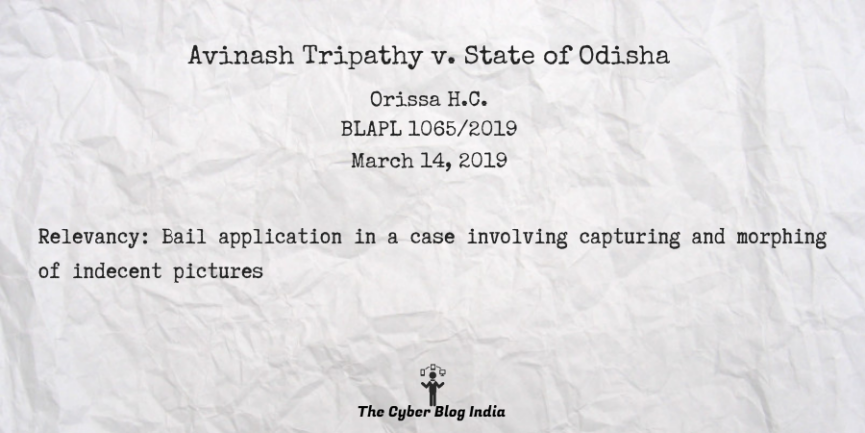 Avinash Tripathy v. State of Odisha