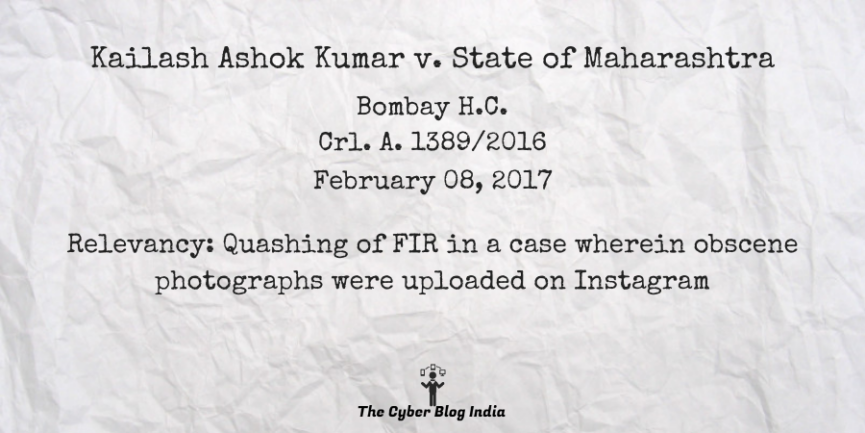 Kailash Ashok Kumar v. State of Maharashtra