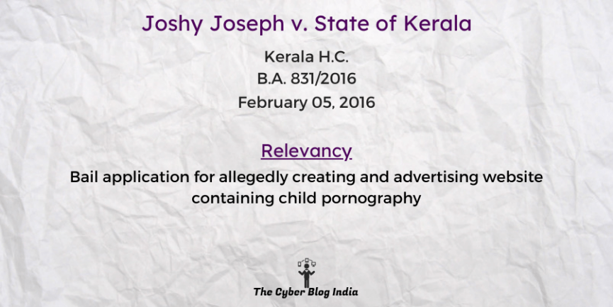 Joshy Joseph v. State of Kerala