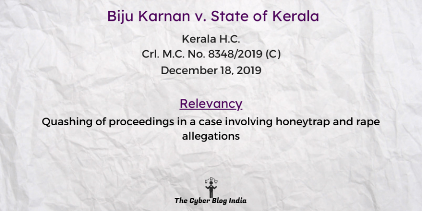 Biju Karnan v. State of Kerala