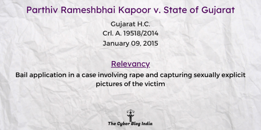 Parthiv Rameshbhai Kapoor v. State of Gujarat