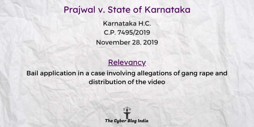 Prajwal v. State of Karnataka