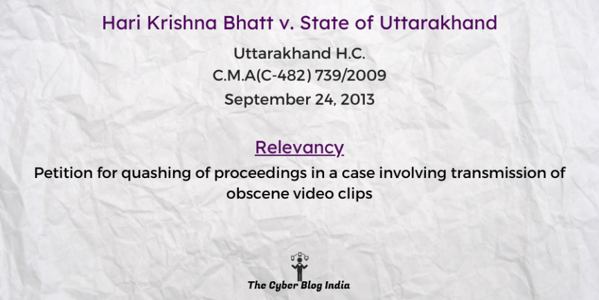 Hari Krishna Bhatt v. State of Uttarakhand