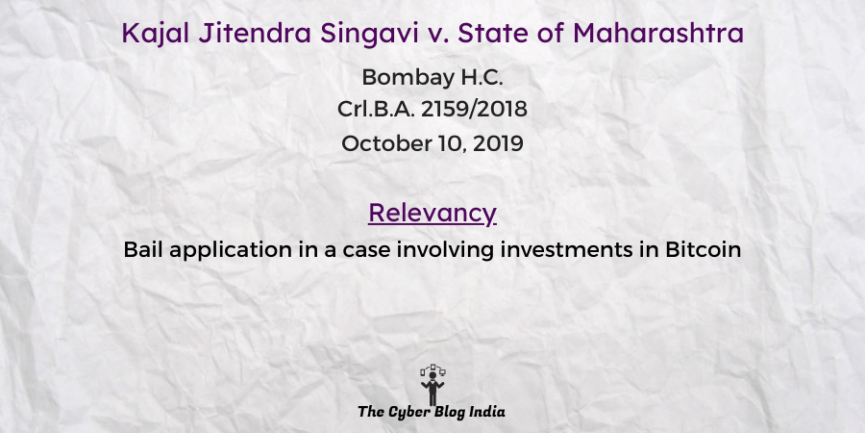 Kajal Jitendra Singavi v. State of Maharashtra