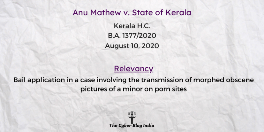 Anu Mathew v. State of Kerala