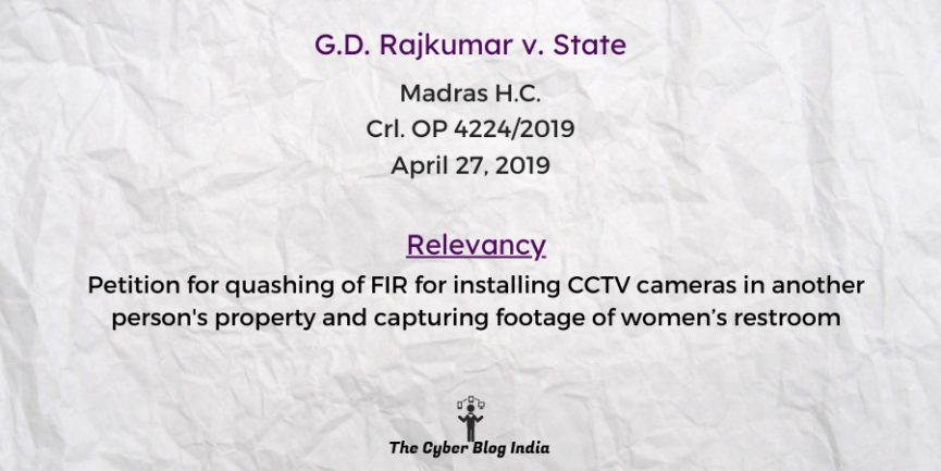 G.D. Rajkumar v. State