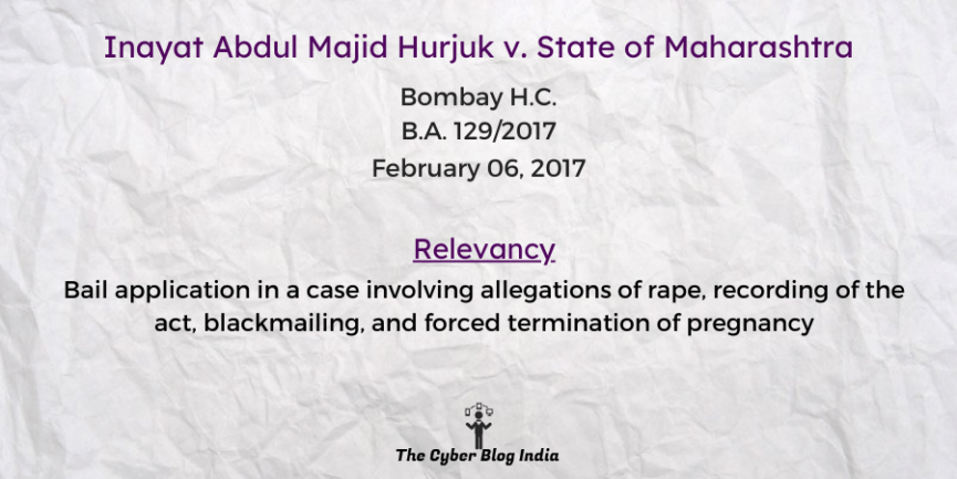 Inayat Abdul Majid Hurjuk v. State of Maharashtra