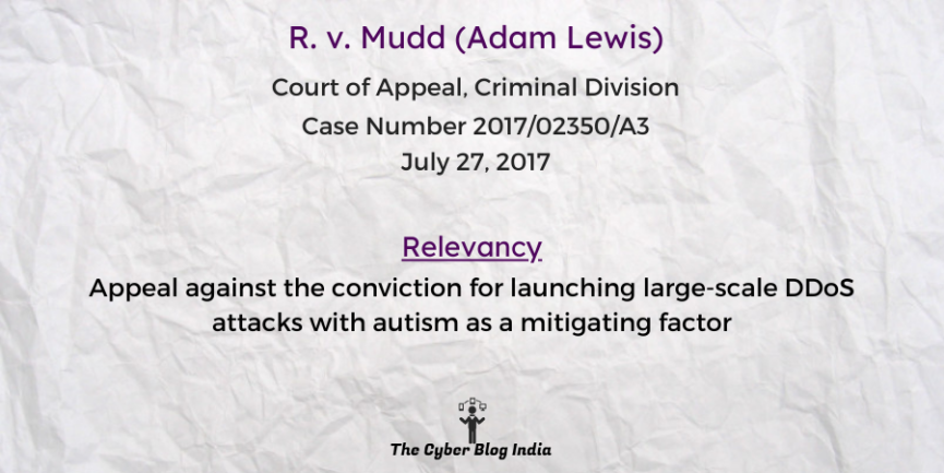 Appeal against the conviction for launching large-scale DDoS attacks with autism as a mitigating factor